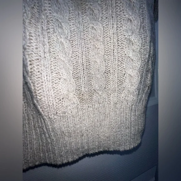 Ralph Lauren Women’s Medium Beige Linen Cotton Knit Short Sleeve Sweater Top M - Picture 5 of 11